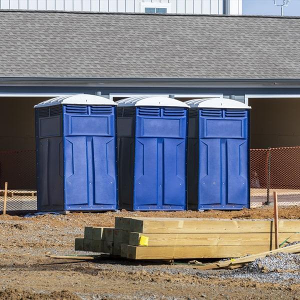 Heavy-duty construction site porta potty in Cleveland, Texas